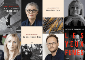 damier de livres et d'auteurs des éditions JC Lattès