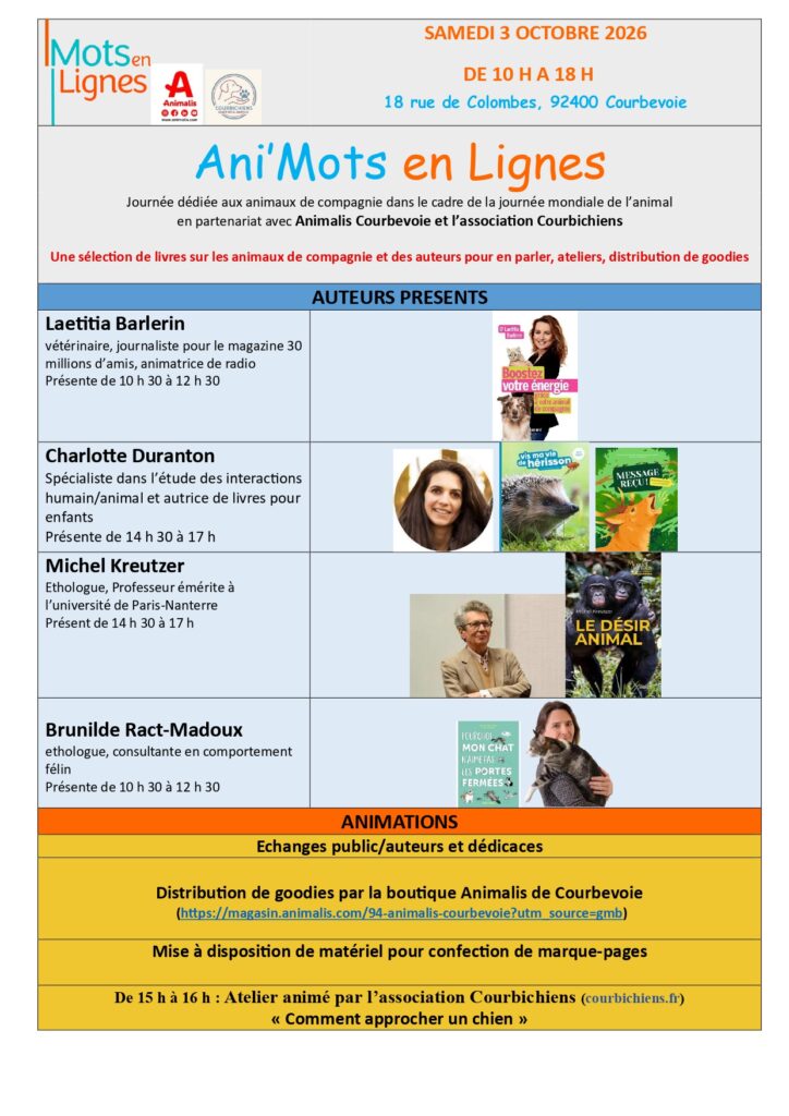 Affiche Animots en Lignes